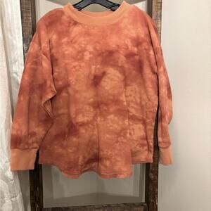 Sonoma Rust Colored Waffle Knit Long Sleeved Top